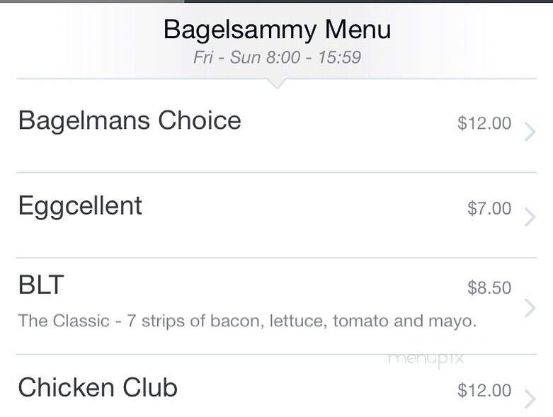 Ottawa Bagel Shop & Deli - Ottawa, ON menu_pic