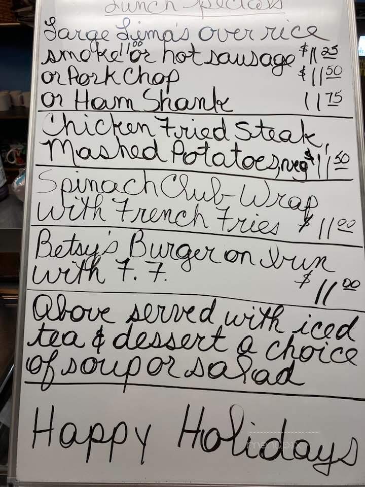 Betsy's Pancake House - New Orleans, LA menu_pic