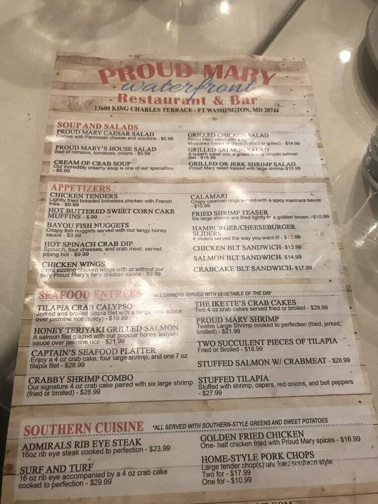 Proud Mary Restaurant - Fort Washington, MD