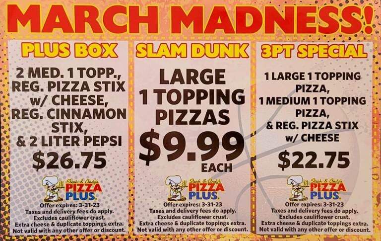 Pizza Plus - Blaine, TN menu_pic