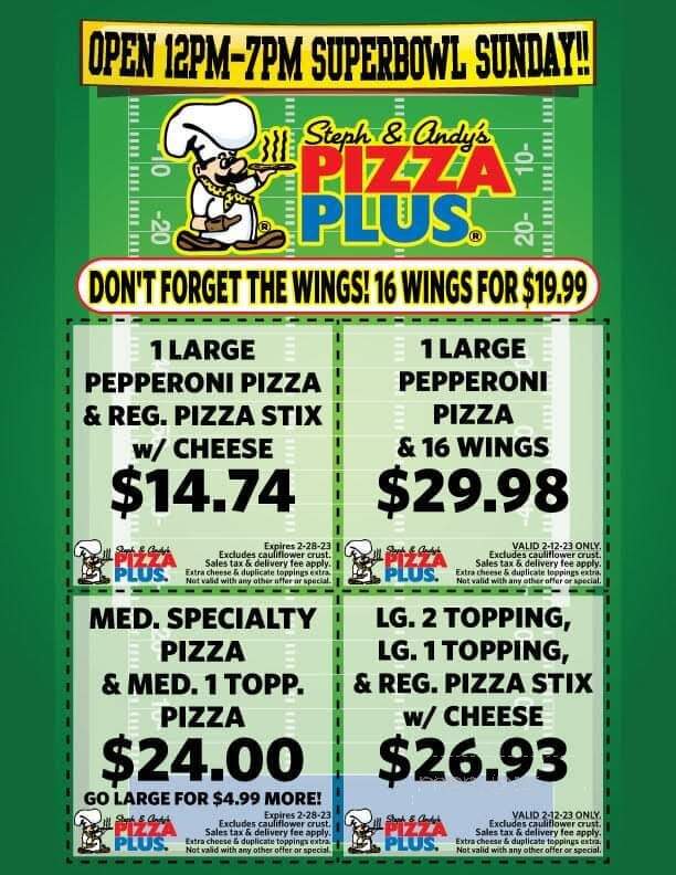 Pizza Plus - Blaine, TN menu_pic