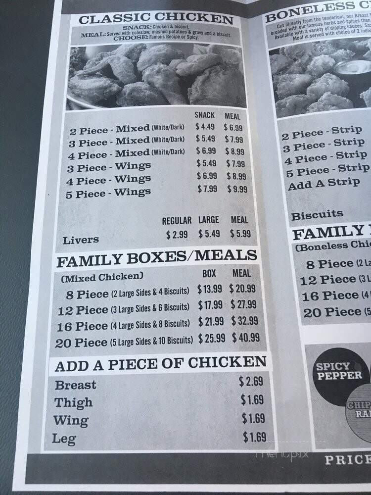 Lee's Famous Recipe Chicken - Richmond, VA menu_pic