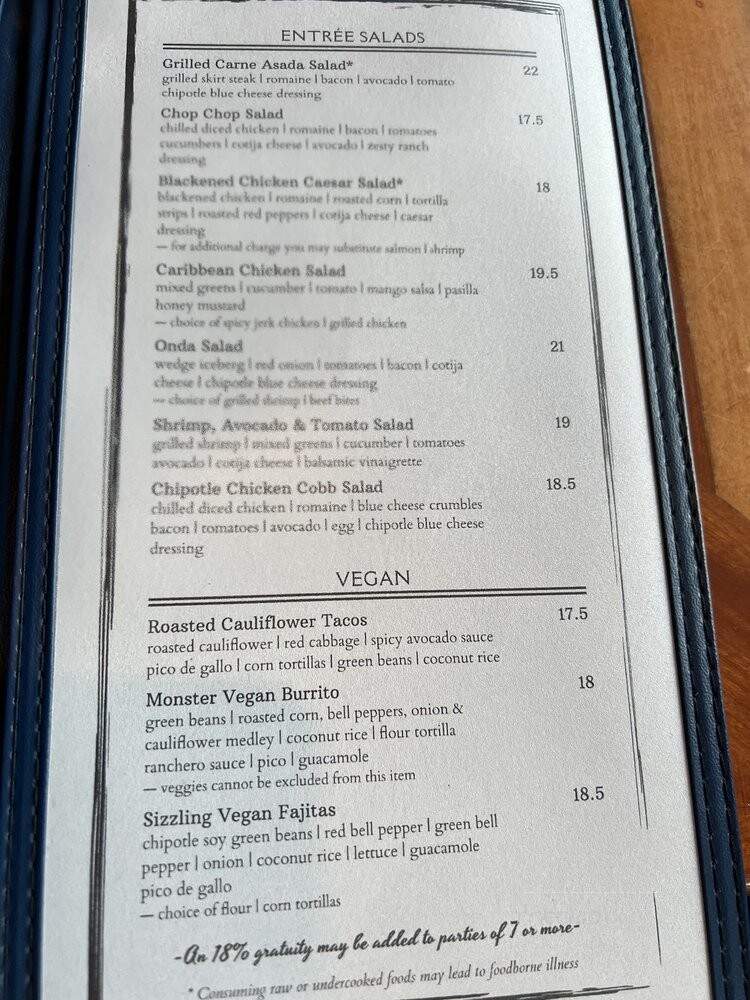 Azul Restaurant & Lounge - Mill Creek, WA menu_pic
