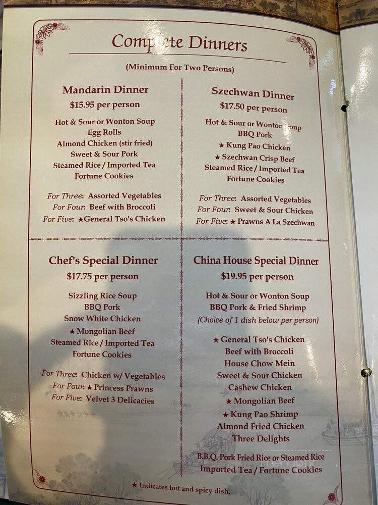 China House - Auburn, WA menu_pic