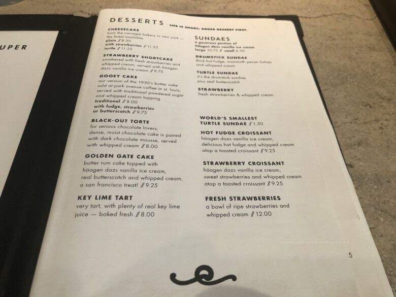Elsa's On The Park - Milwaukee, WI menu_pic