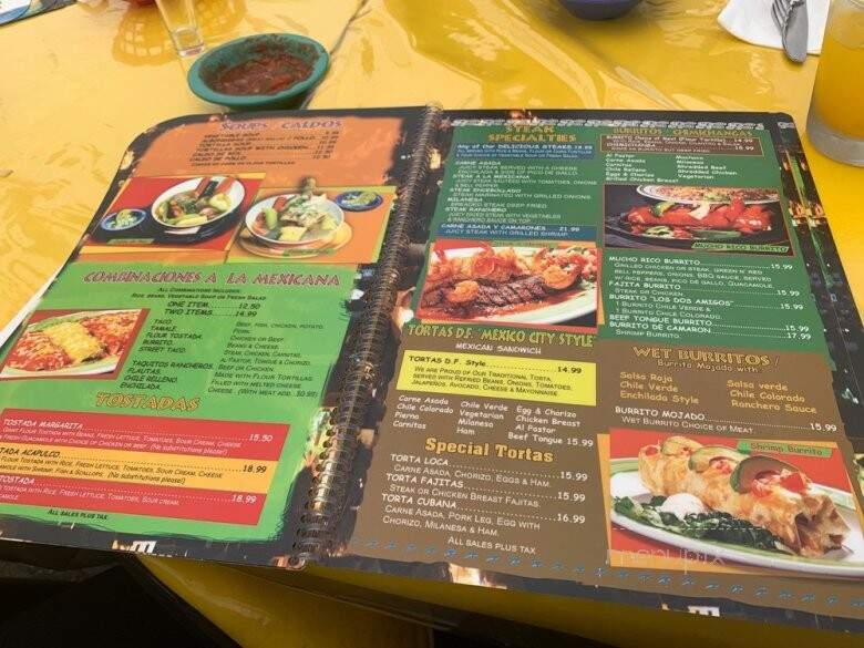 Los Dos Amigos - Thousand Oaks, CA menu_pic