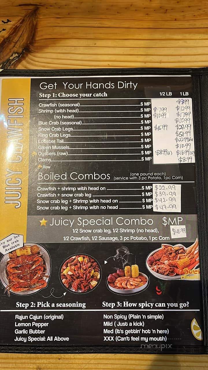Juicy Crawfish & Seafood - College Station, TX menu_pic