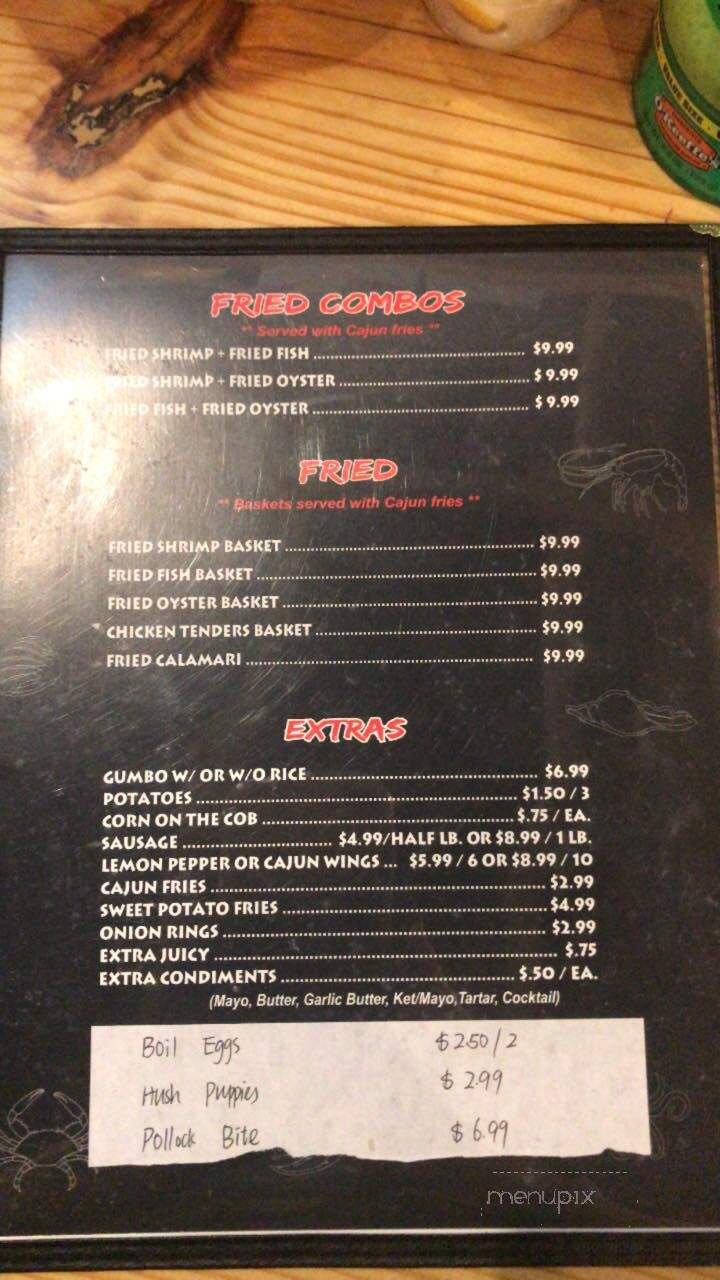 Juicy Crawfish & Seafood - College Station, TX menu_pic