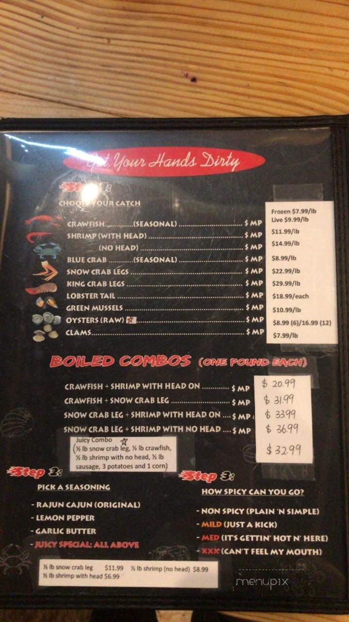 Juicy Crawfish & Seafood - College Station, TX menu_pic