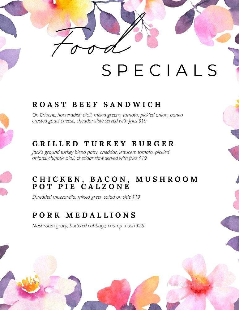 Jack's Bar & Restaurant - Eastchester, NY menu_pic