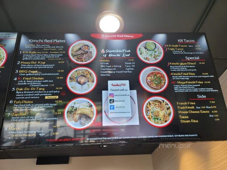 Kimchi Red - Alpharetta, GA menu_pic