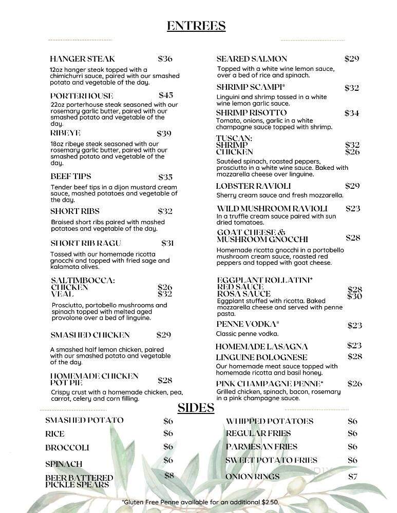 The Smashed Olive - Washington, NJ menu_pic
