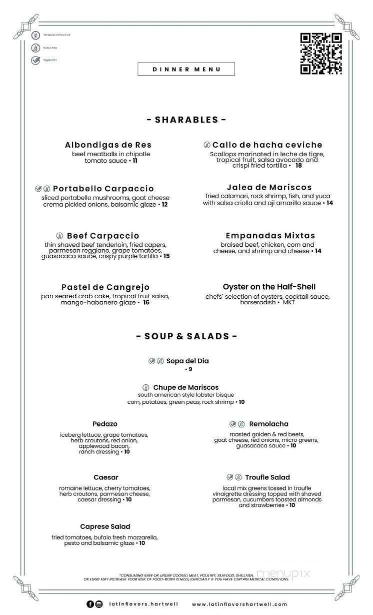 Latin Flavors - Hartwell, GA menu_pic