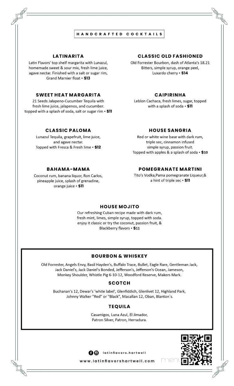 Latin Flavors - Hartwell, GA menu_pic