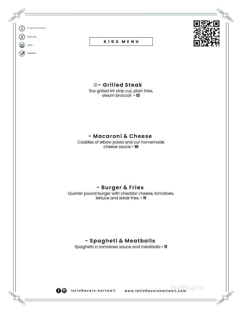 Latin Flavors - Hartwell, GA menu_pic