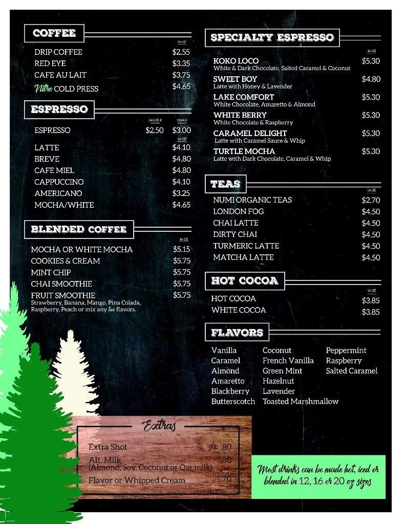 Evergreen CoffeeHouse - Wyoming, MN menu_pic