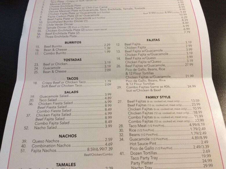 Rosa's Cafe - Hobbs, NM menu_pic