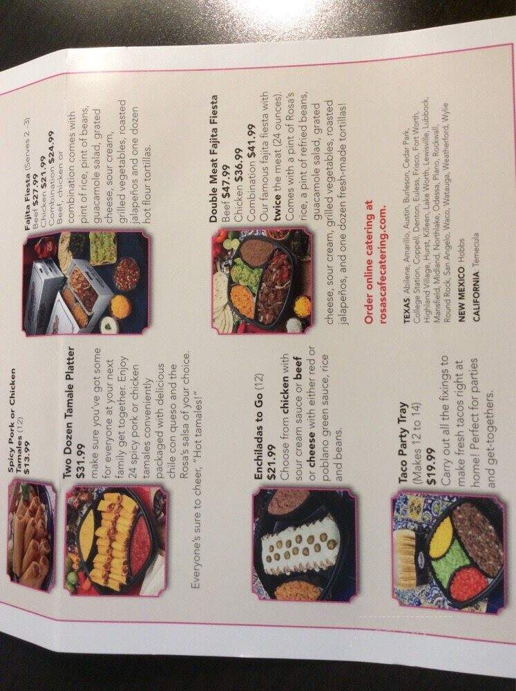 Rosa's Cafe - Hobbs, NM menu_pic