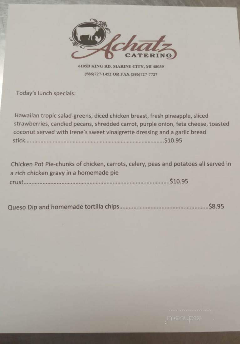 Achatz Soup of Marine City - Marine City, MI menu_pic