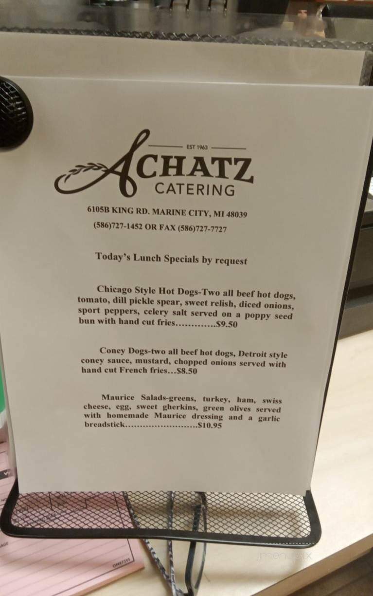 Achatz Soup of Marine City - Marine City, MI menu_pic