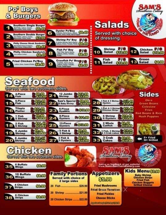 Sam's Southern Eatery - Springhill, LA
