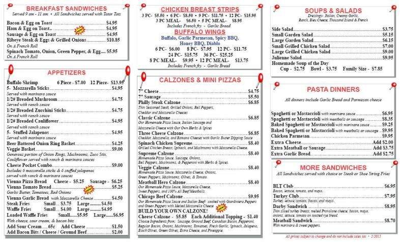 Windy City Pizza Kitchen - Hammond, IN menu_pic