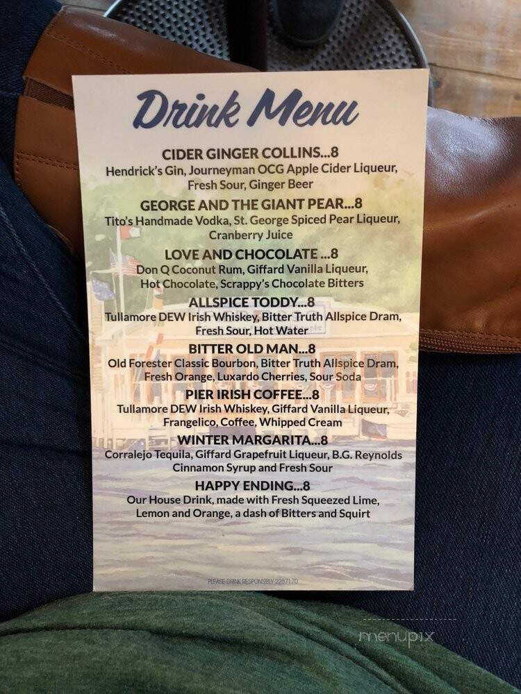 Pier 290 - Williams Bay, WI menu_pic
