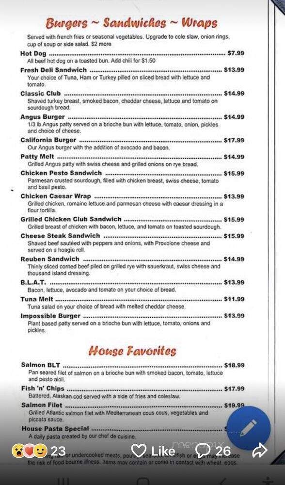 The Monarch Grill - Rio Vista, CA menu_pic