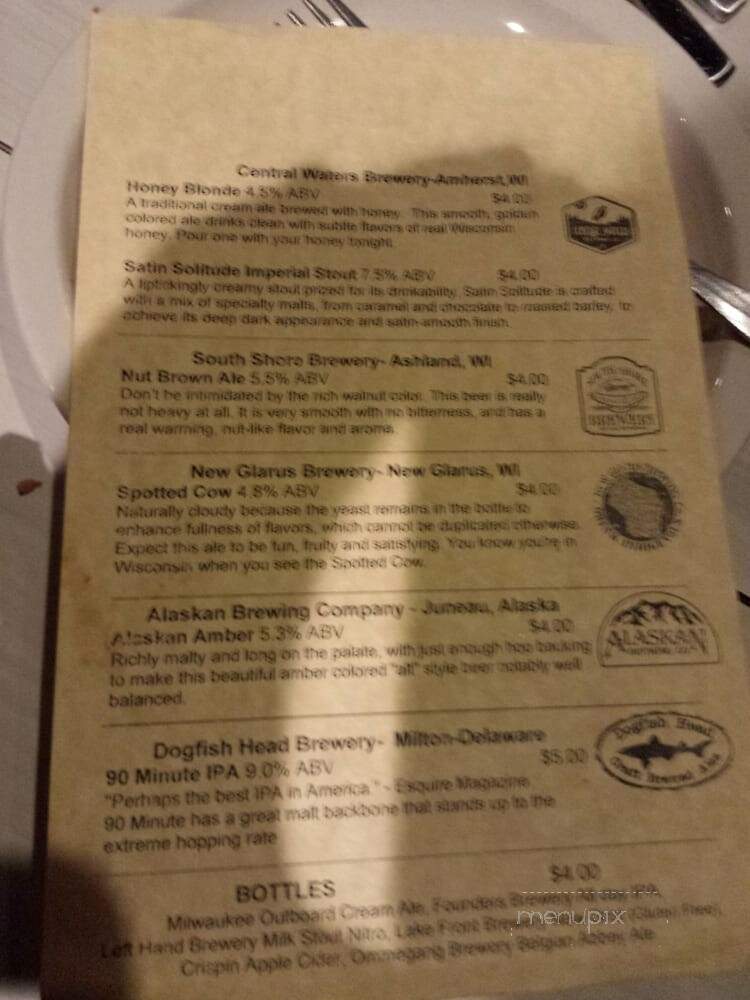 Christianos Pizza - Green Lake, WI menu_pic