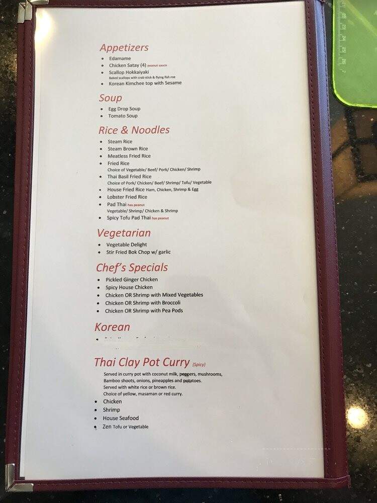 Asia - Mashpee, MA menu_pic