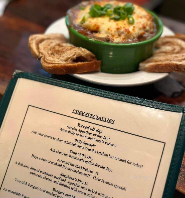 Paddy Coughlin's Pub - Fort Atkinson, WI menu_pic