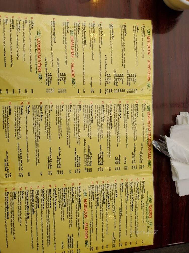 Casa Del Mar - Munster, IN menu_pic