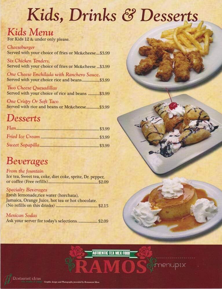 Ramos Tex-Mex #3 - Austin, TX menu_pic