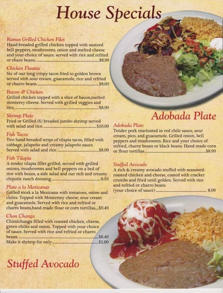 Ramos Tex-Mex #3 - Austin, TX menu_pic