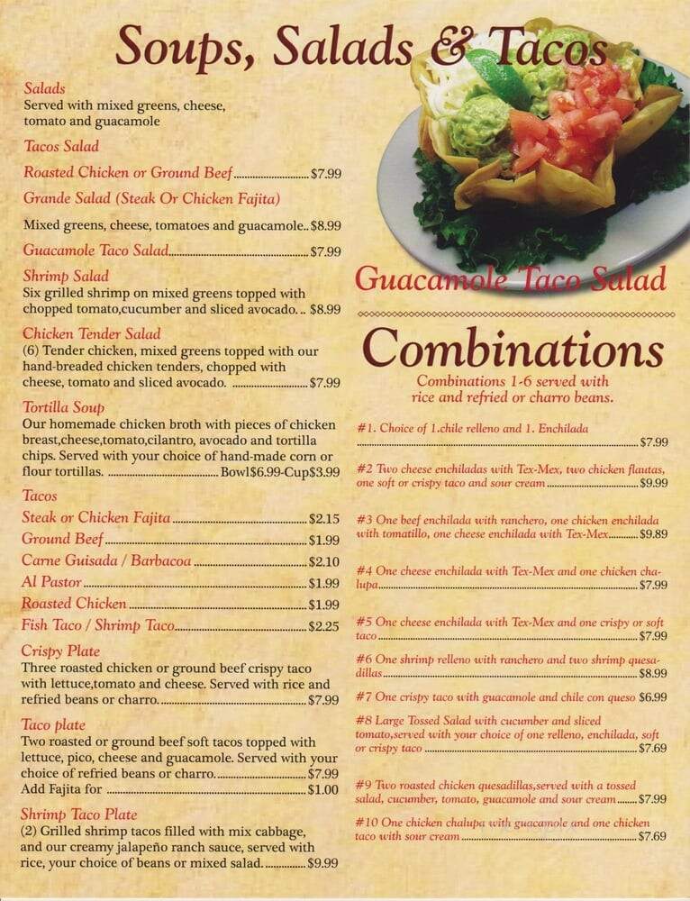 Ramos Tex-Mex #3 - Austin, TX menu_pic