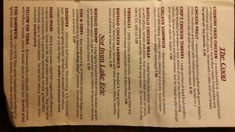 Buffalo Chips Restaurant - Bonita Springs, FL menu_pic