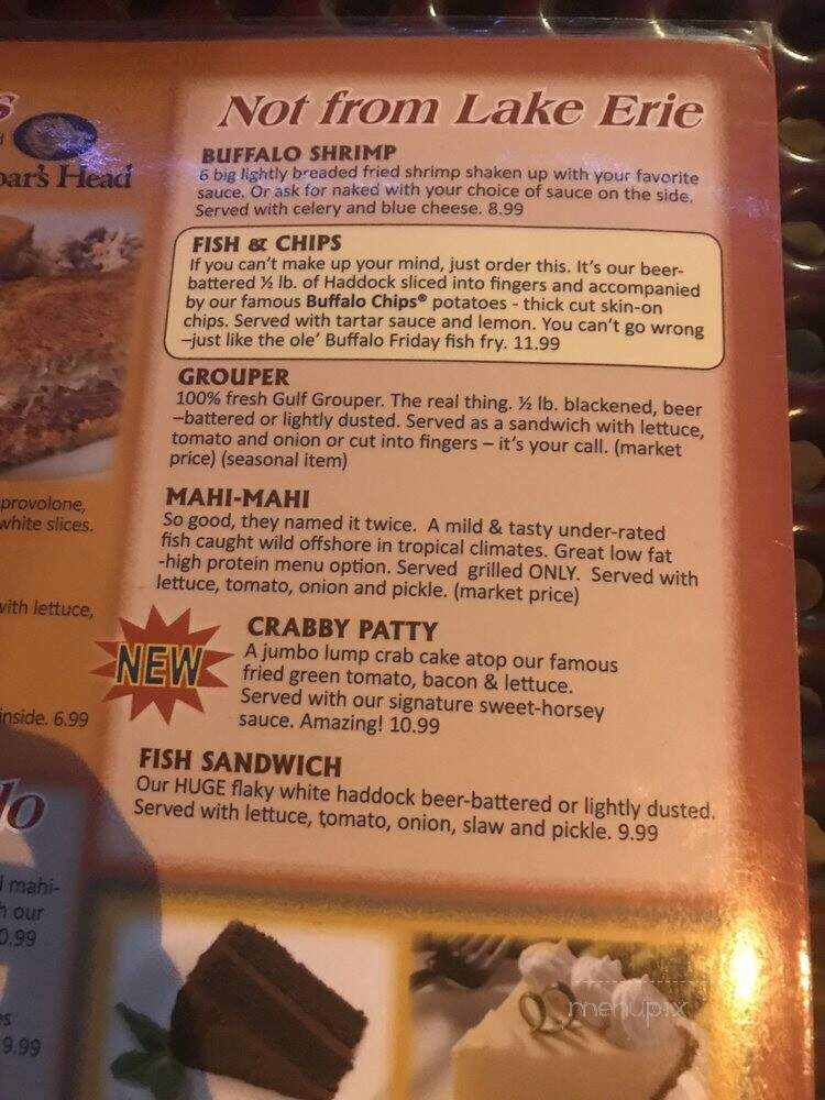 Buffalo Chips Restaurant - Bonita Springs, FL menu_pic