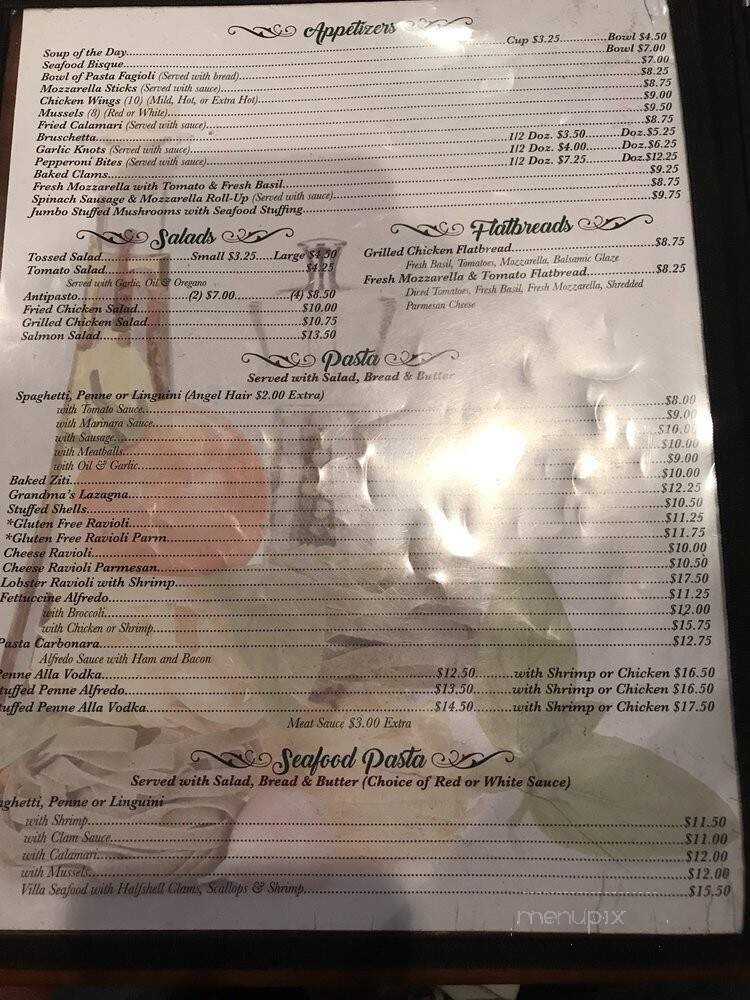 Pizza Villa & Restaurant - Brooksville, FL menu_pic
