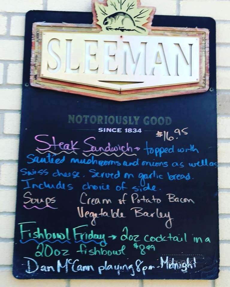 Queens Bush Pub - Hanover, ON menu_pic