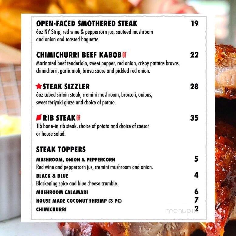 MT Bellies Tap & Grillhouse - Welland, ON menu_pic