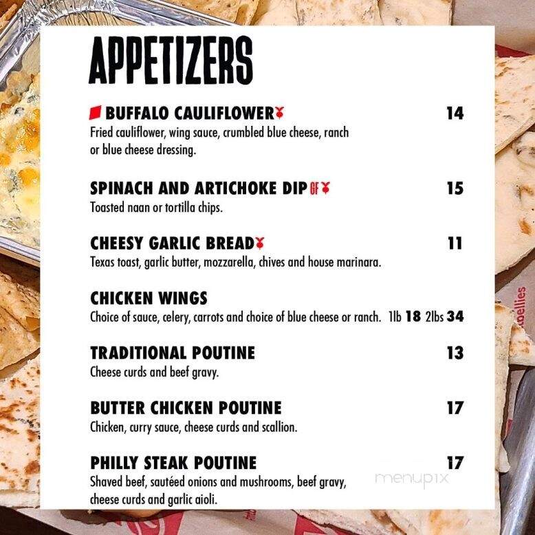 MT Bellies Tap & Grillhouse - Welland, ON menu_pic