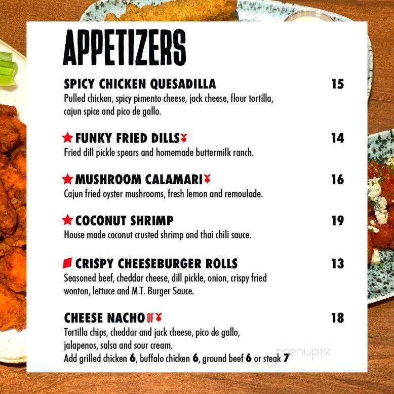 MT Bellies Tap & Grillhouse - Welland, ON menu_pic