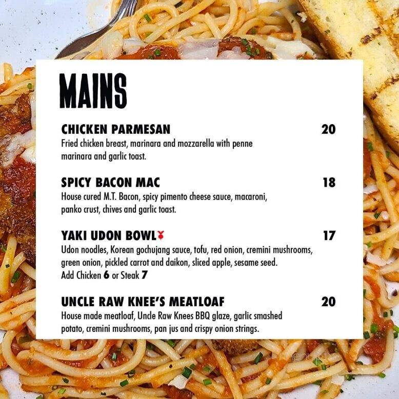 MT Bellies Tap & Grillhouse - Welland, ON menu_pic