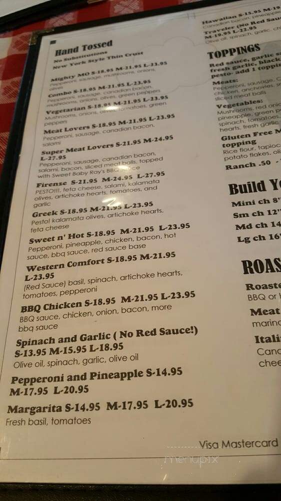 Mofo's Pizza - Incline Village, NV menu_pic