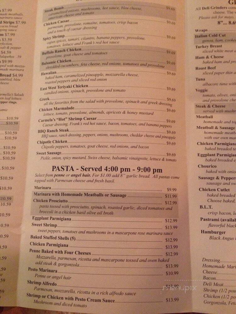 Carmella's Pizzeria - Portsmouth, RI menu_pic
