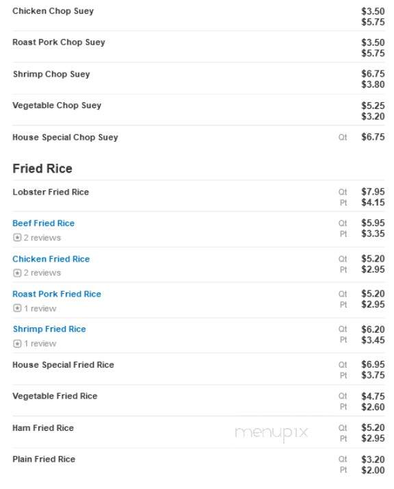 China King Corp - Sterling, VA menu_pic