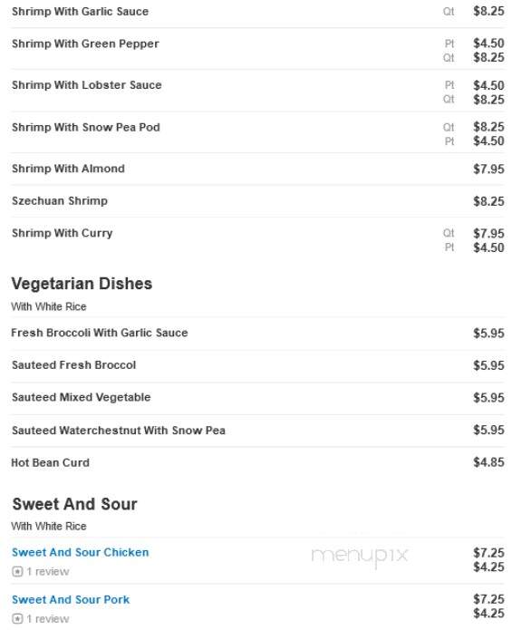 China King Corp - Sterling, VA menu_pic