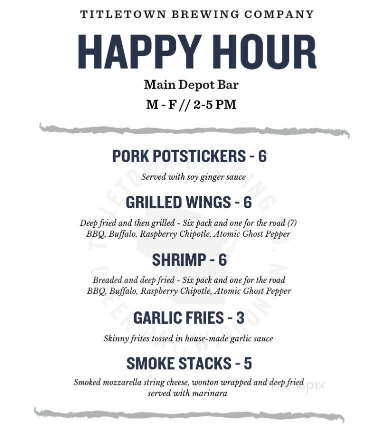 Title Town Brewing Co - Green Bay, WI menu_pic