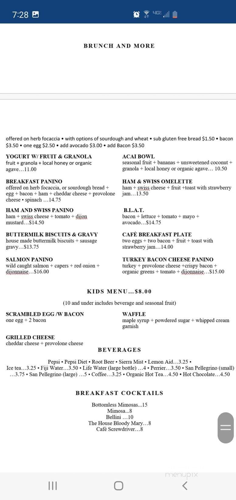 Cafe Des Artistes - Fallbrook, CA menu_pic