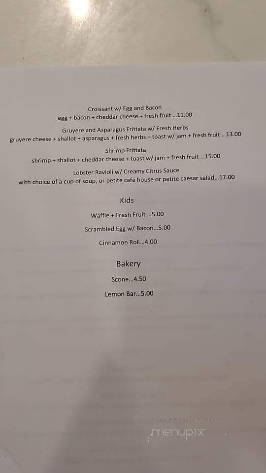 Cafe Des Artistes - Fallbrook, CA menu_pic